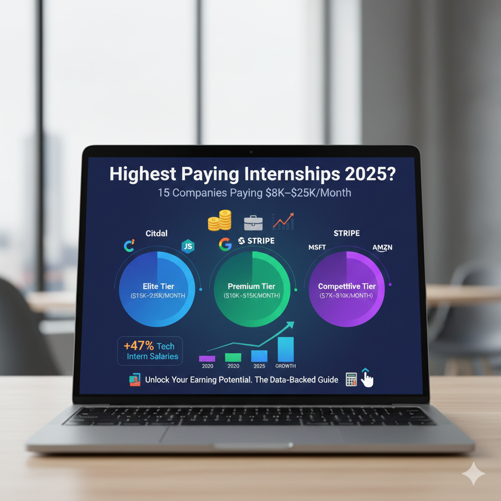 Highest Paying Internships 2025? 15 Companies Paying $8K–$25K/Month