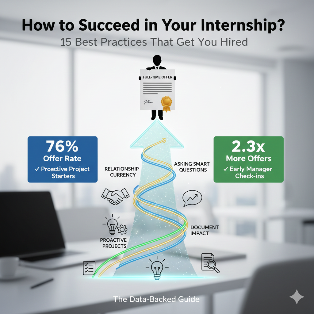 How to Succeed in Your Internship? 15 Best Practices That Get You Hired
