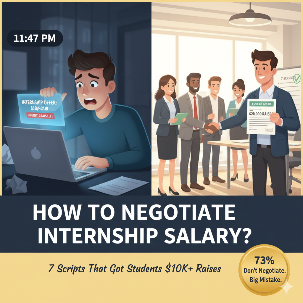 How to Negotiate Internship Salary? 7 Scripts That Got Students $10K+ Raises