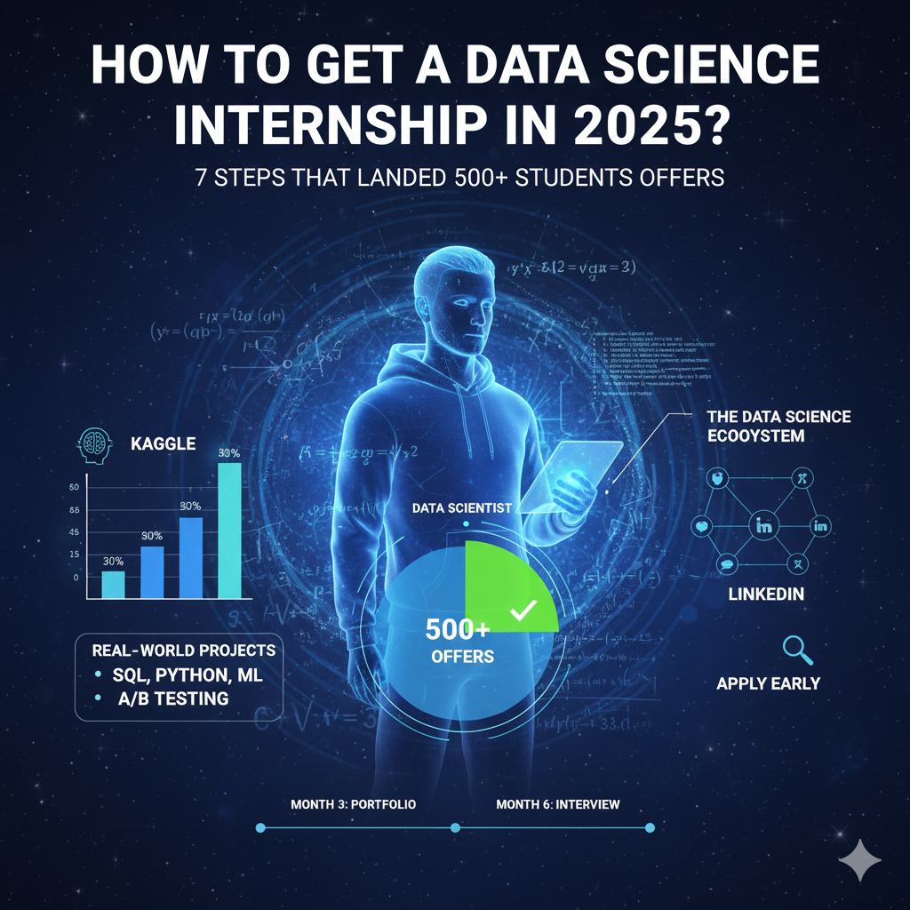 How to Get a Data Science Internship in 2025? 7 Steps That Landed 500+ Students Offers